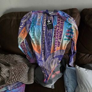 Money Suit Dollar Print 2 Piece Set Outfit Bodysuit + Pant